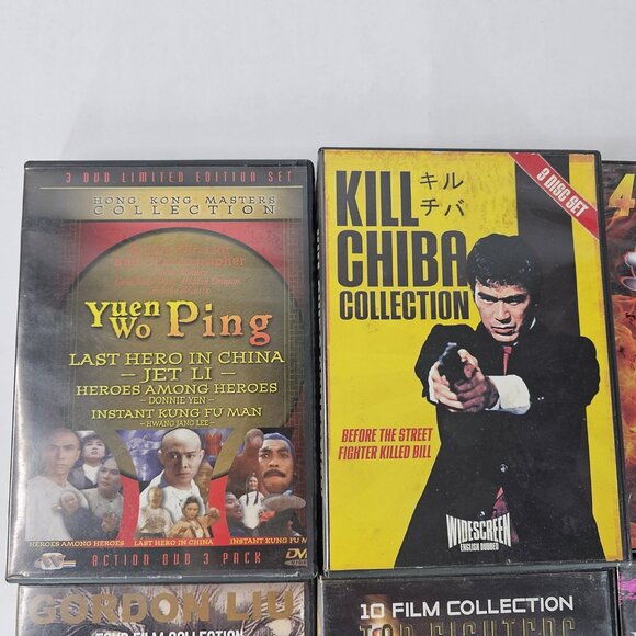 Kung Fu Action DVD Lot Jet Li Sonny Chiba Bruce Lee Gordon Liu 10 Movie Set - Picture 2 of 10